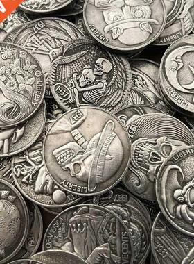 6 COINS A set Hobo Nickel 197-D -LEGGED BUFFALO NIEL COIN