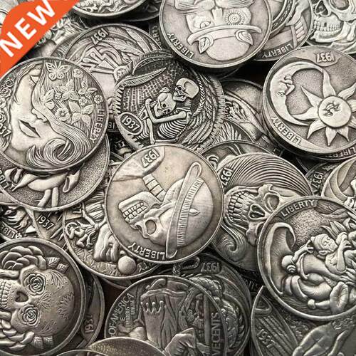 6 COINS A set Hobo Nickel 197-D -LEGGED BUFFALO NIEL COIN