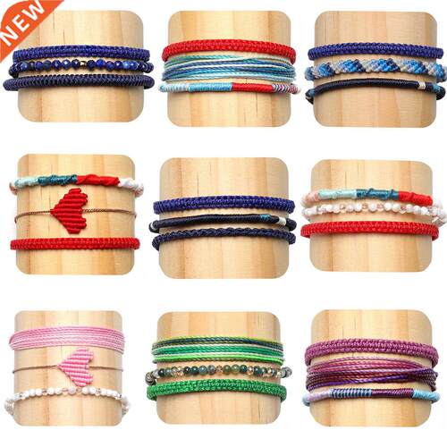 AMIU Bohemian Weave Cotton Friendship Bracelet Brazilian Wov