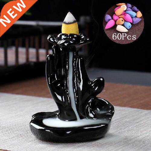 Ceramic Backflow Incense Burner New Creative Bergamot