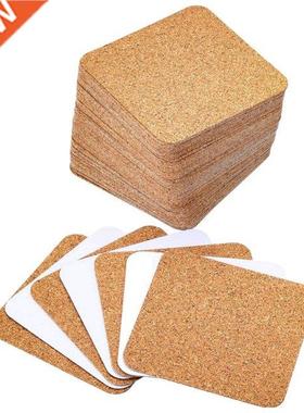 Self-Adhesive Cork Coasters Squares Cork Mats Cork Backing S