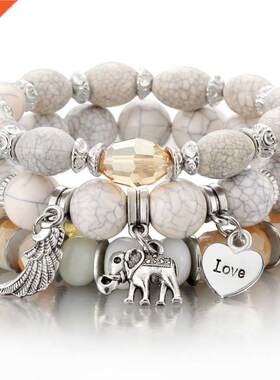 ZOSHI 3-4pcs/set Fashion Boho Bracelets & Bangles Women
