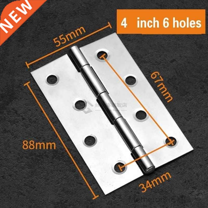 2Pcs Stinless Steel Flt Hinge Cbinet Doors 1 inch 1.5 inc