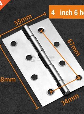 2Pcs Stinless Steel Flt Hinge Cbinet Doors 1 inch 1.5 inc