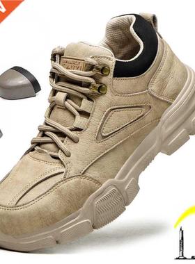 Men's Safety Work Shoes With Steel Toe Kevlar Puncture-Proof