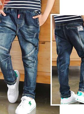 IENENS Jeans For Boys Clothes Kids Cowboy Sports Pants Child