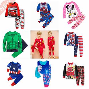 Spiderman Pajamas Boys Baby Clothes Long Sleeve Kids Mickey