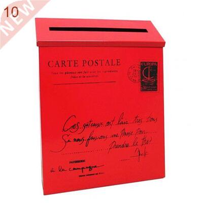 Colorful Retro Metal Mailboxes Wall Mounted Mail Box Mailbox