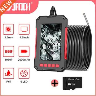 3.9mm Industrial Endoscope Camera 1080P HD 4.3'' LCD Pipe D