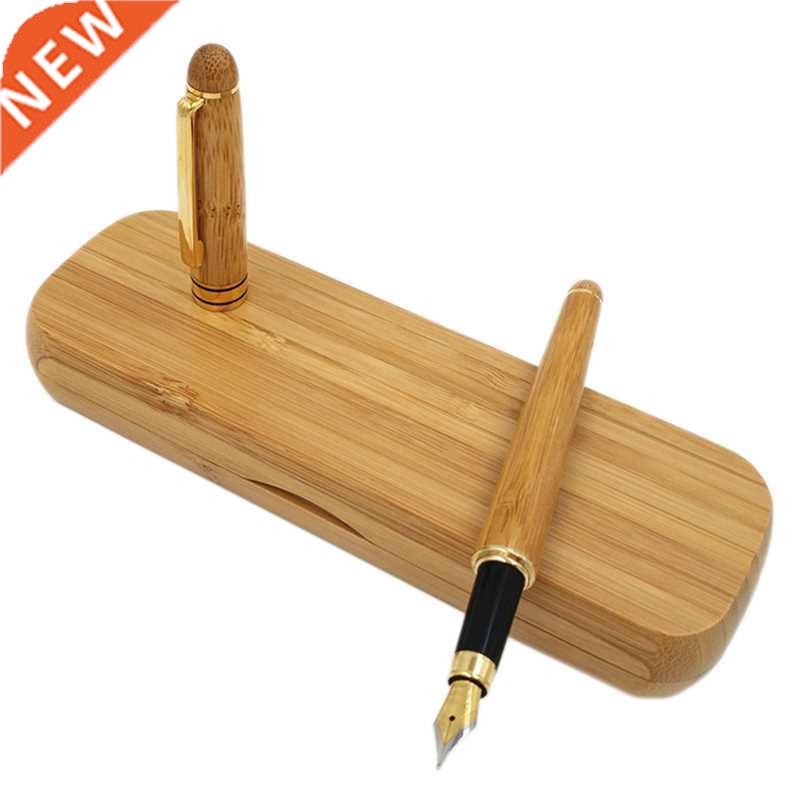 Vintage Elegant Bamboo Fountain Pen With Box For Business Gi