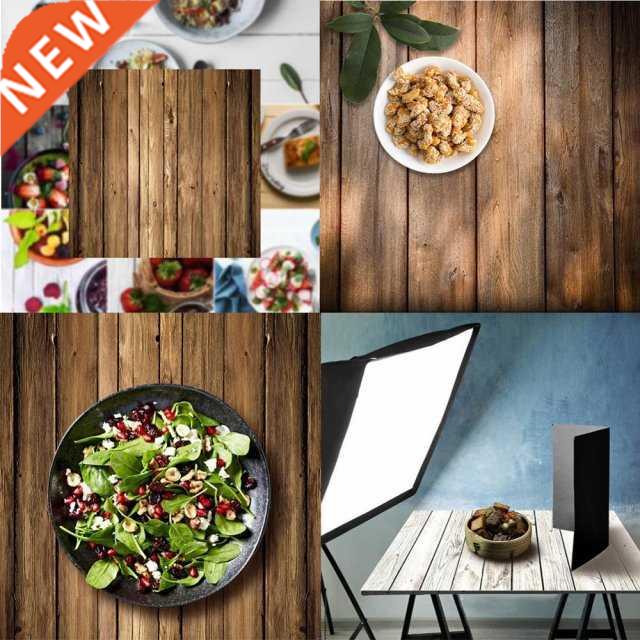 60x60cm Retro Wood Board Texture Photography Background Back