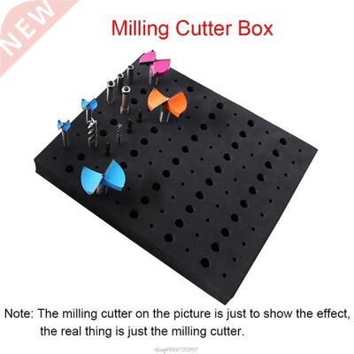 110 Holes Router Bit Tray Storage Holder for 1/4'' 1/2'' Sha