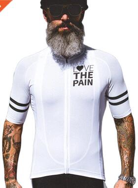 Love The Pain Cycling Jersey Man Summer Bike Clothing Quick-