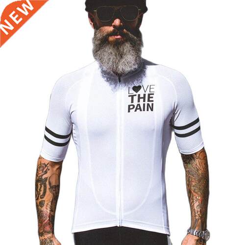 Love The Pain Cycling Jersey Man Summer Bike Clothing Quick-