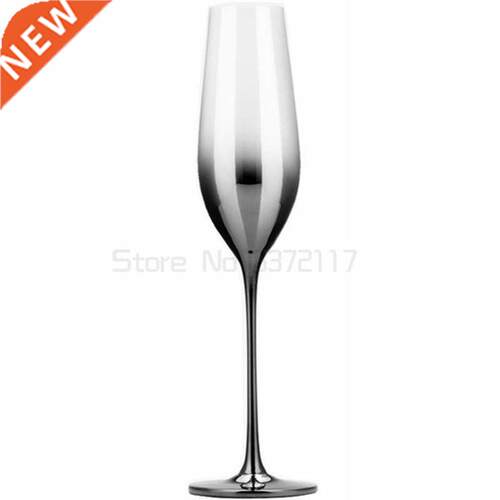 High quality Electroplate red wine glass cup gray goblet
