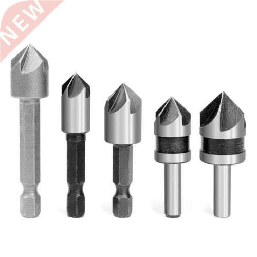 5Pcs 82 Degrees Countersink Drill Chamfer Bit Kit for Wood G
