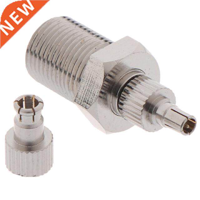 Nickel Plated 26mm F Female To TS9 & CRC9 Male Plug Coaxial