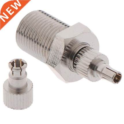 Nickel Plated 26mm F Female To TS9 & CRC9 Male Plug Coaxial