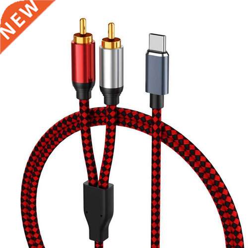 USB Type C to 2 RCA Audio Cable Type-C RCA Cable,USB-C Audio