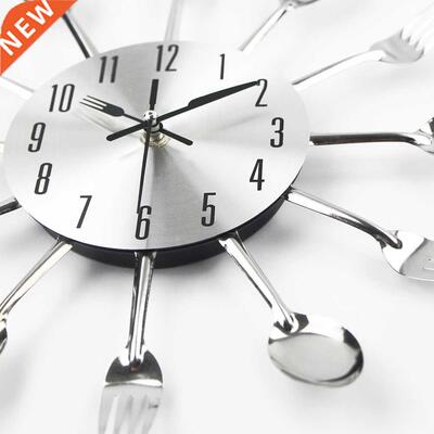 Hot Sale Metal Kitchen Wall Clock Creative Quartz Wall Art C