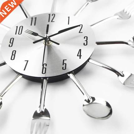 Hot Sale Metal Kitchen Wall Clock Creative Quartz Wall Art C