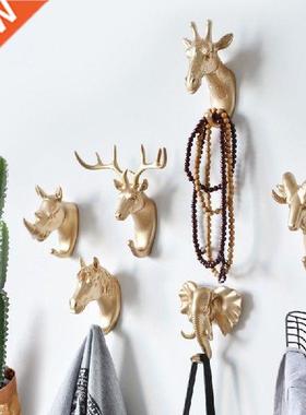 Amercan decoratve hook creatve anmal head coat hook