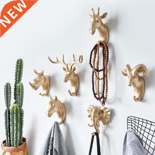 Amercan decoratve hook creatve anmal head coat hook