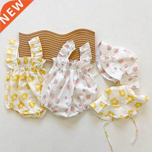 MILANCEL 2022 Summer Newborn Clothes Toddler Girls Bodysuits