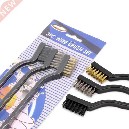 PCS Set Wire Brass Brush Tools Mini Brushes Micro Steel