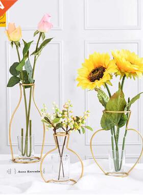 Nordic Style vase decoration home Golden Iron Art Wire