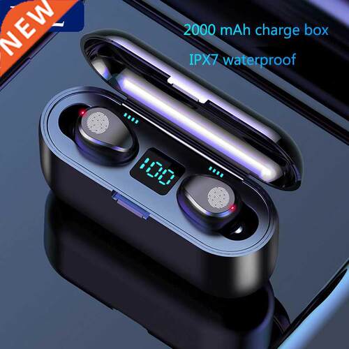 PEMZOX Wireless Earphone Bluetooth V5.0 F9 TWS Bluetooth he
