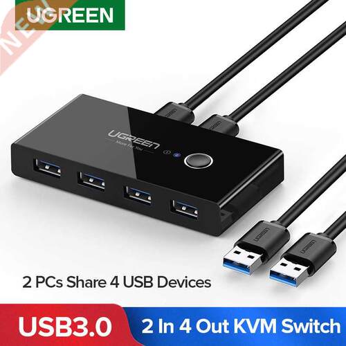 USB KVM Switch USB 3.0 2.0 Switcher for Keyboard Mouse Print