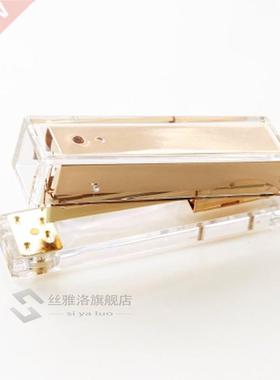Luxury Rose Gold Gold Manual Stapler Fashion Metal Acrylic S