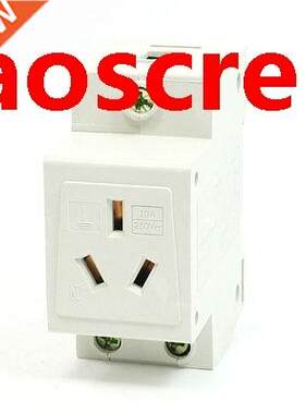 DIN Rail Mount 3Pin Modular Power Socket AC250V/10A for Aust