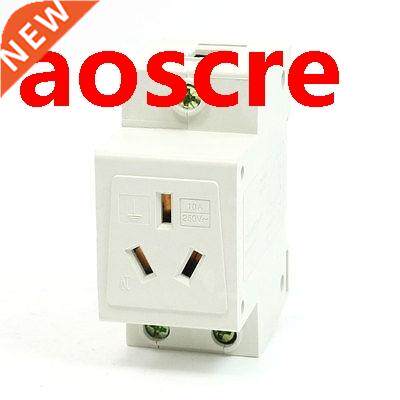 DIN Rail Mount 3Pin Modular Power Socket AC250V/10A for Aust