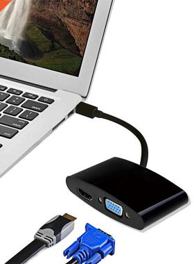 Mini DisplayPort DP To HDMI VGA Converter Adapter Cable (Com