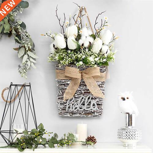 Artificial Flowers Wall-Mounted Potted Plants Decorative