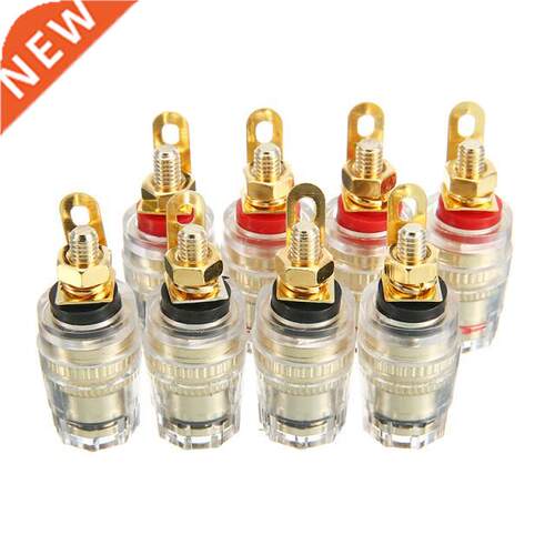 8pcs 4mm Amplifier Speaker Terminal Binding Post Banana Plug