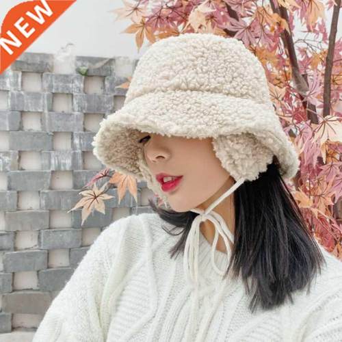 New Women Winter Ear Protection Faux Fur Bucket Hat Ear Prot