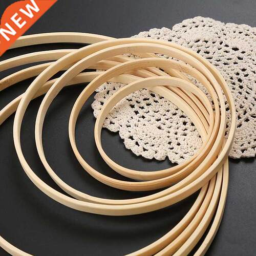 5Pcs Floral Wreath Hoop Wooden Frame  Dream Catcher Makin