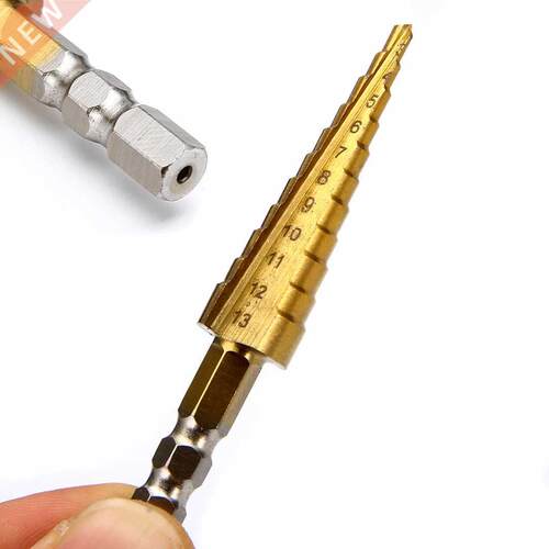 HSS Step Cone Drill Bit 1/4
