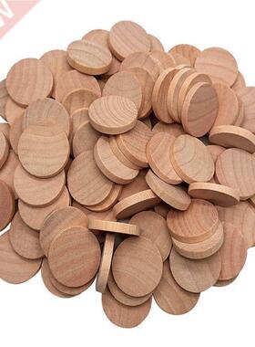 100Pcs Wood Slices ,Unfinished Round Wood for Arts & Cra