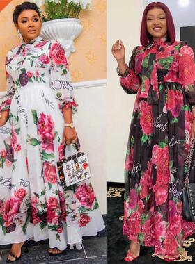 MD Dinner Dresses For Women 2022 New African Spring Summer E