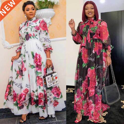 MD Dinner Dresses For Women 2022 New African Spring Summer E