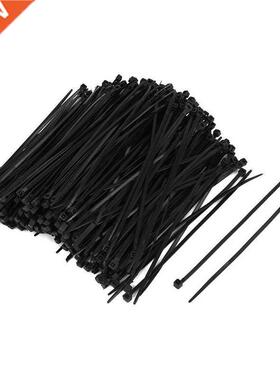 Self-Locking Wire Cable Zip Ties, 4mmx150mm, 500pcs, Black