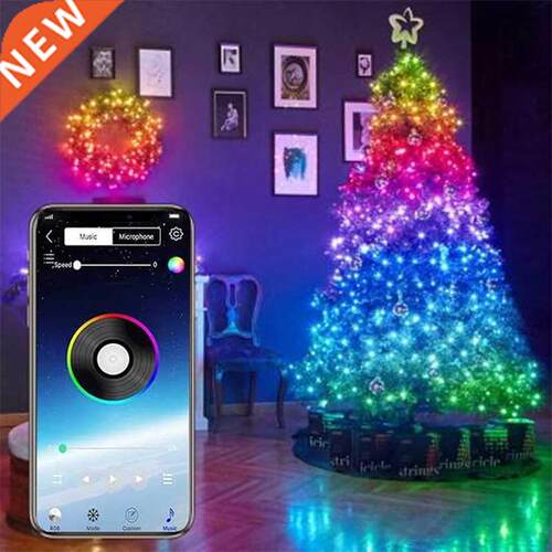 Christmas Tree Decoration LED String Lights Smart Bluetooth