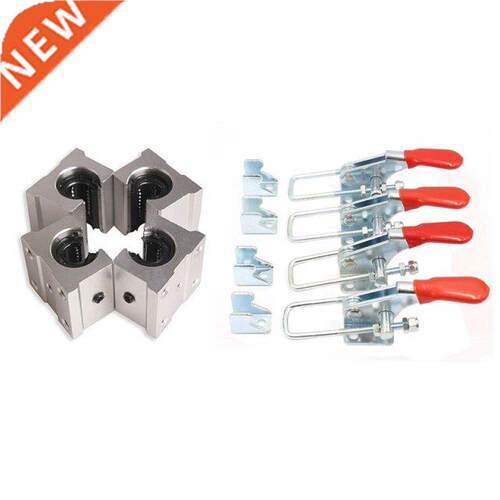 4 Pcs SBR12UU 12Mm Aluminum Linear Motion Router Bearing Blo