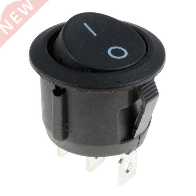 1pc 12V 3 Terminals LED Rocker Switch Round ON/OFF Switch LE