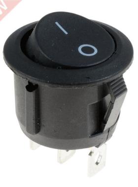 1pc 12V 3 Terminals LED Rocker Switch Round ON/OFF Switch LE