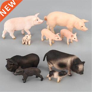 Animal Domestic Pig Original Farm Family Set Figurine Pig